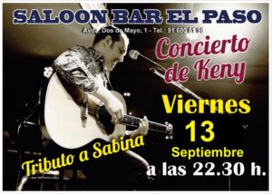 Concierto en el Paso Leganés de Keny Castellano