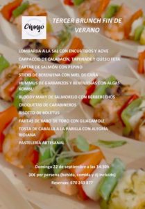 Brunch fin de verano en Changó