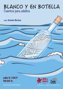 Cuenta cuentos adultos Blanco y en Botella