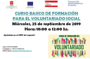 Curso básico de formación para el voluntariado social en el CEPI