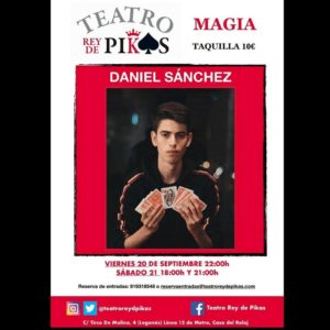 Show de Cartomagia y mentalismo con Daniel Sanchez