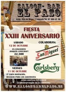 Fiesta XXIII aniversario en el Paso