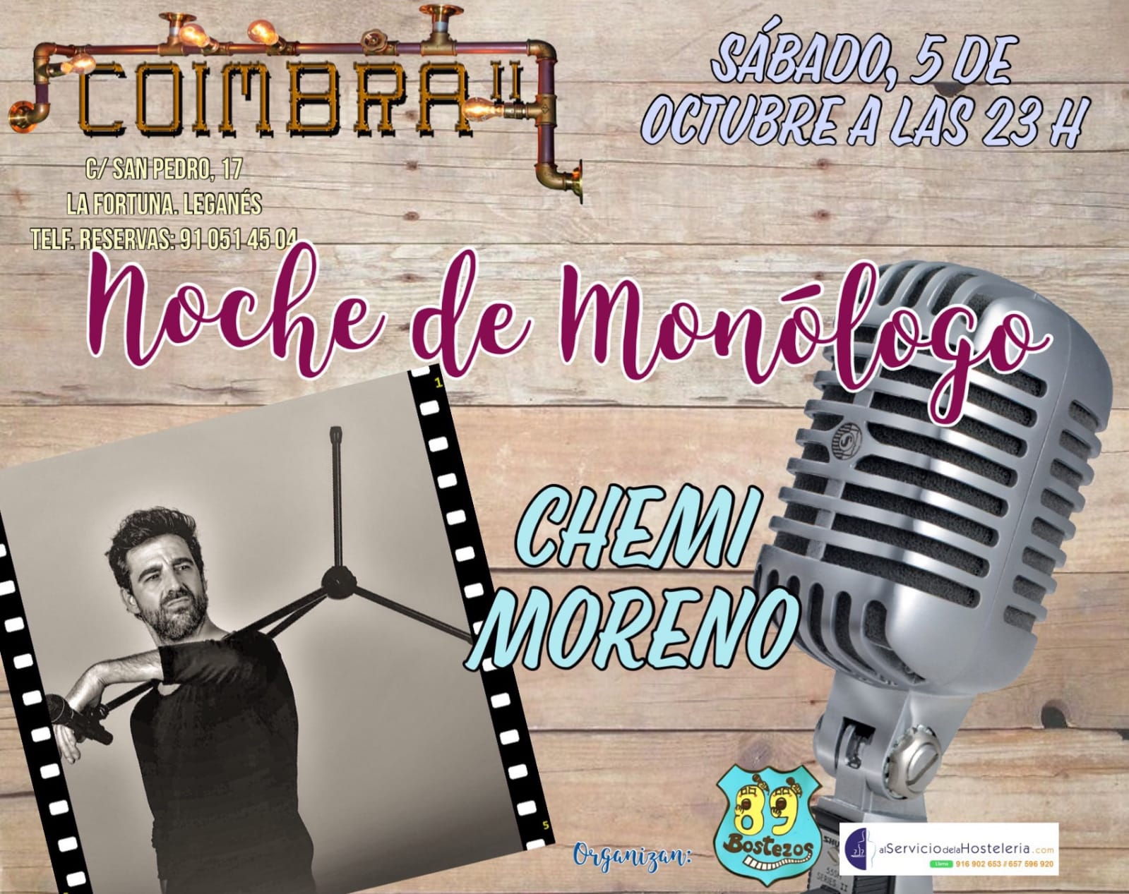 Monólogo en el Coimbra con Chemi Moreno