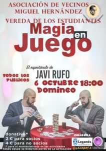 Show de magia para toda la familia de Javi Rufo en Vereda