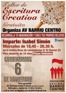 Taller de Escritura Creativa organizado por la AV Barrio Centro