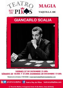 Magia con Giancarlo Scalia en el Teatro Rey de Pikas
