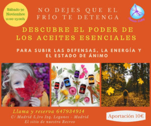 Taller aromaterapia en El sitio de nuestro Recreo