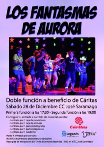Teatro Los Fantasmas de Aurora a beneficio de Cáritas