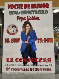 Noche de humor en La Cervecera con Pepa Golden