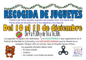 Recogida de Juguetes en el AMPA Escuela Infantil la Fortuna