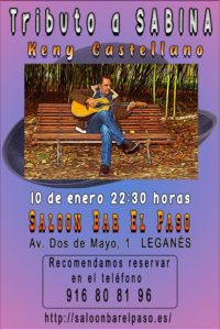 Tributo a Sabina en el Paso con Keny Castellano