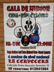 Gala de humor con 4 cómicos en La Cervecera