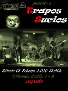Concierto de Trapos Sucios en la sala Stigma