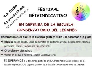 Festival Reivindicativo en Defensa de la Escuela-Conservatorio