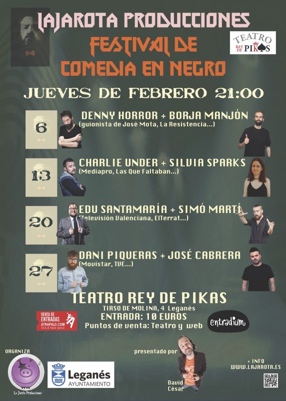 Festival de Comedia en Negro en el Teatro Rey de Pikas
