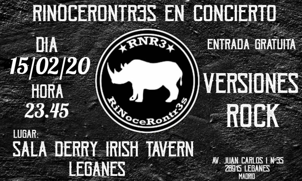 Rinocerontr3s en concierto en el Derry