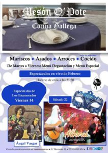 San Valentín y Carnaval en el Mesón O´pote
