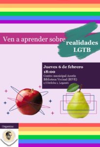 Taller gratuito: Hablamos de realidades LGTB