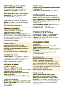 Programación completa del 8 de marzo Leganés