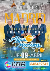 Agua Marina Tour Europa 2020 en Leganés