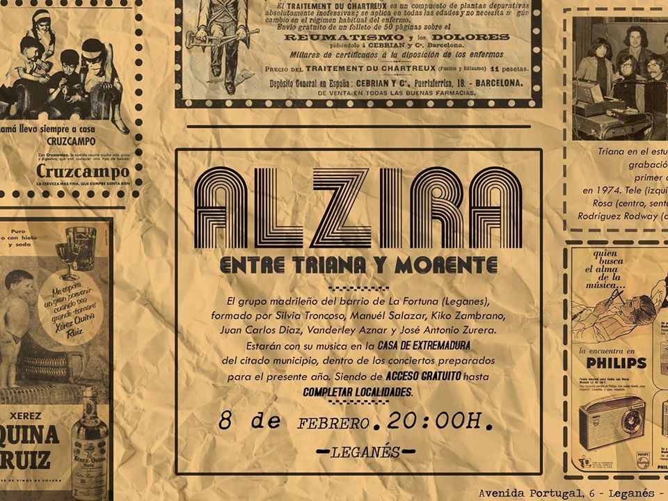 Concierto de Alzira Entre Triana y Morente en la Casa de Extremadura
