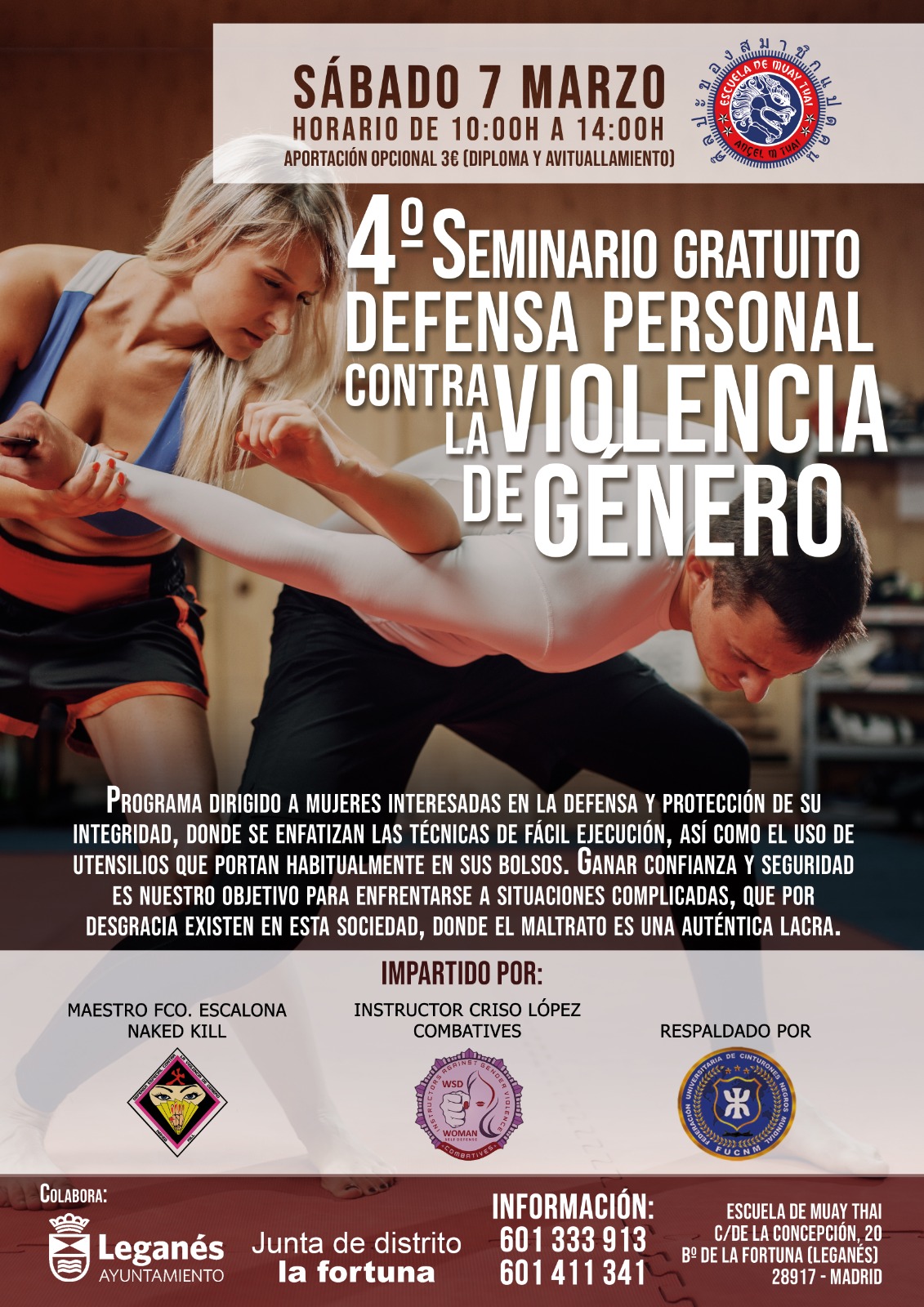 IV seminario gratuito defensa personal contra la violencia de género