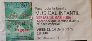 Musical infantil Orejas de Mariposa