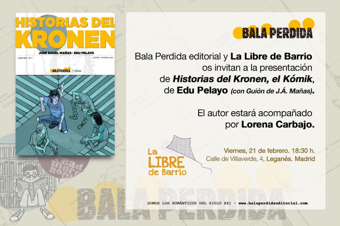 Presentación del cómic: HISTORIAS DEL KRONEN con Edu Pelayo