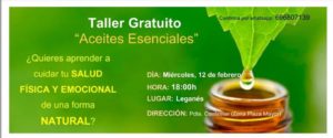 Taller gratuito sobre Aceites Esenciales.