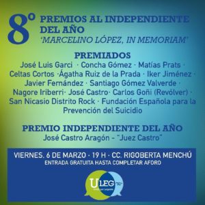 VIII Edición de los Premios Independientes Del Año