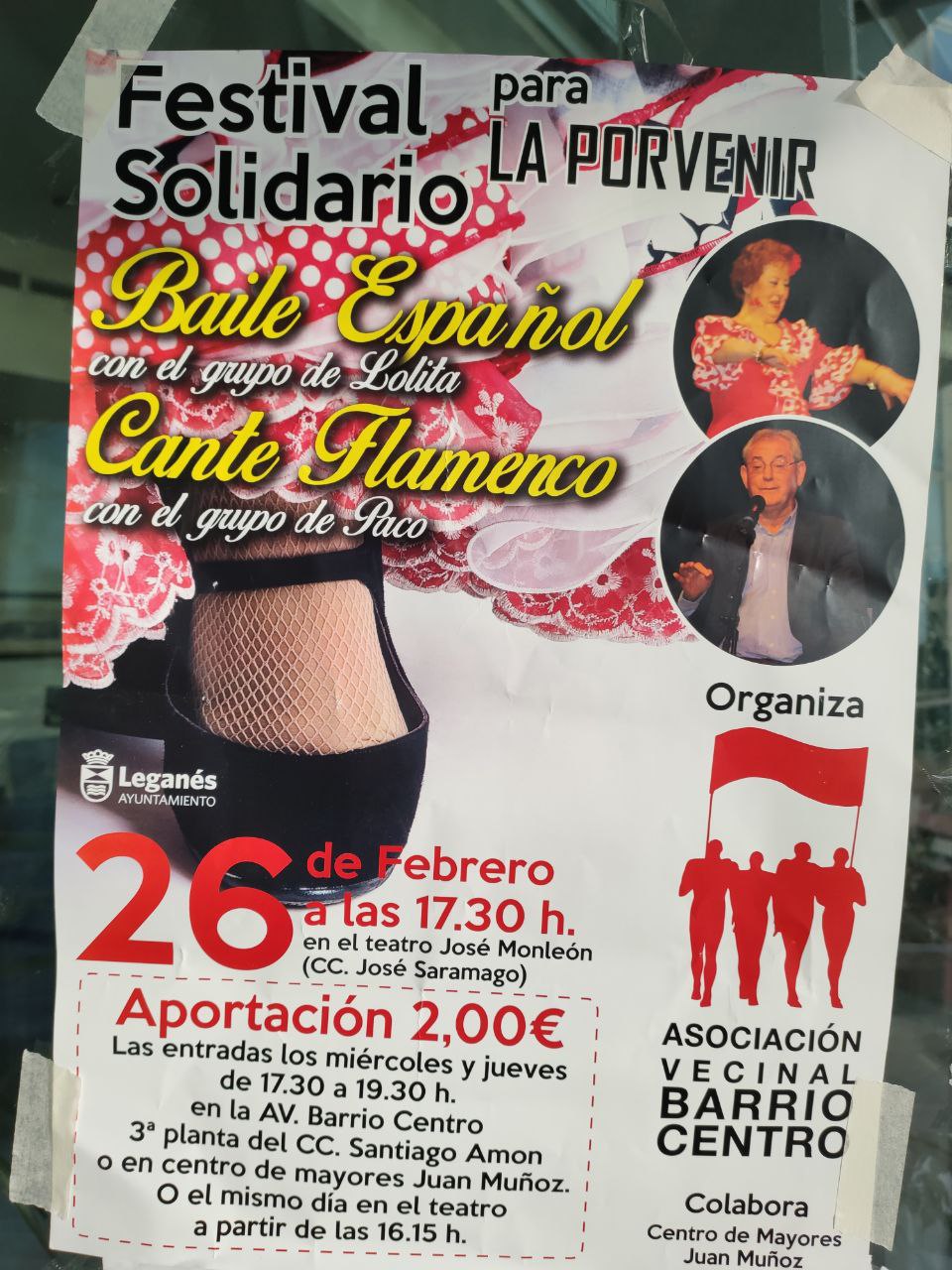 Baile español y cante flamenco. Festival solidario