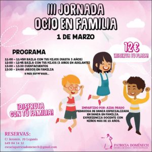 III JORNADA OCIO EN FAMILIA en Patricia Doménech.