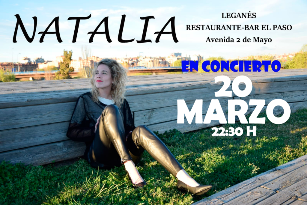 Concierto de Natalia en Saloon Bar El Paso - OCIO EN LEGANES