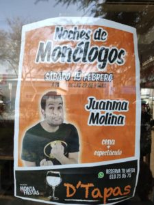 Monólogo con Juanma Molina en D´tapas