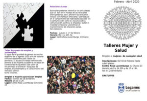 Talleres Mujer y Salud. Febrero-abril 2020