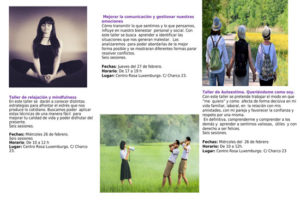 Talleres Mujer y Salud. Febrero-abril 2020