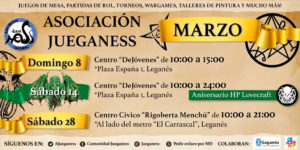Evento Asociación Cultural JUEGANESS - OCIO EN LEGANÉS