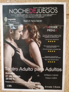 Teatro adulto para adultos "Noche de Juegos"
