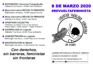 Revuelta Feminista 8 Marzo 2020 Leganés - OCIO EN LEGANÉS