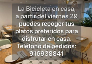 Restaurante La Bicicleta Comida exquisita
