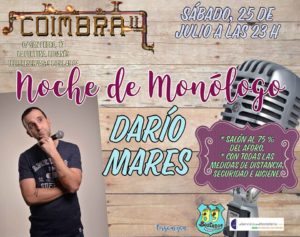 Monólogos con DARÍO MARES en el Coimbra en La Fortuna