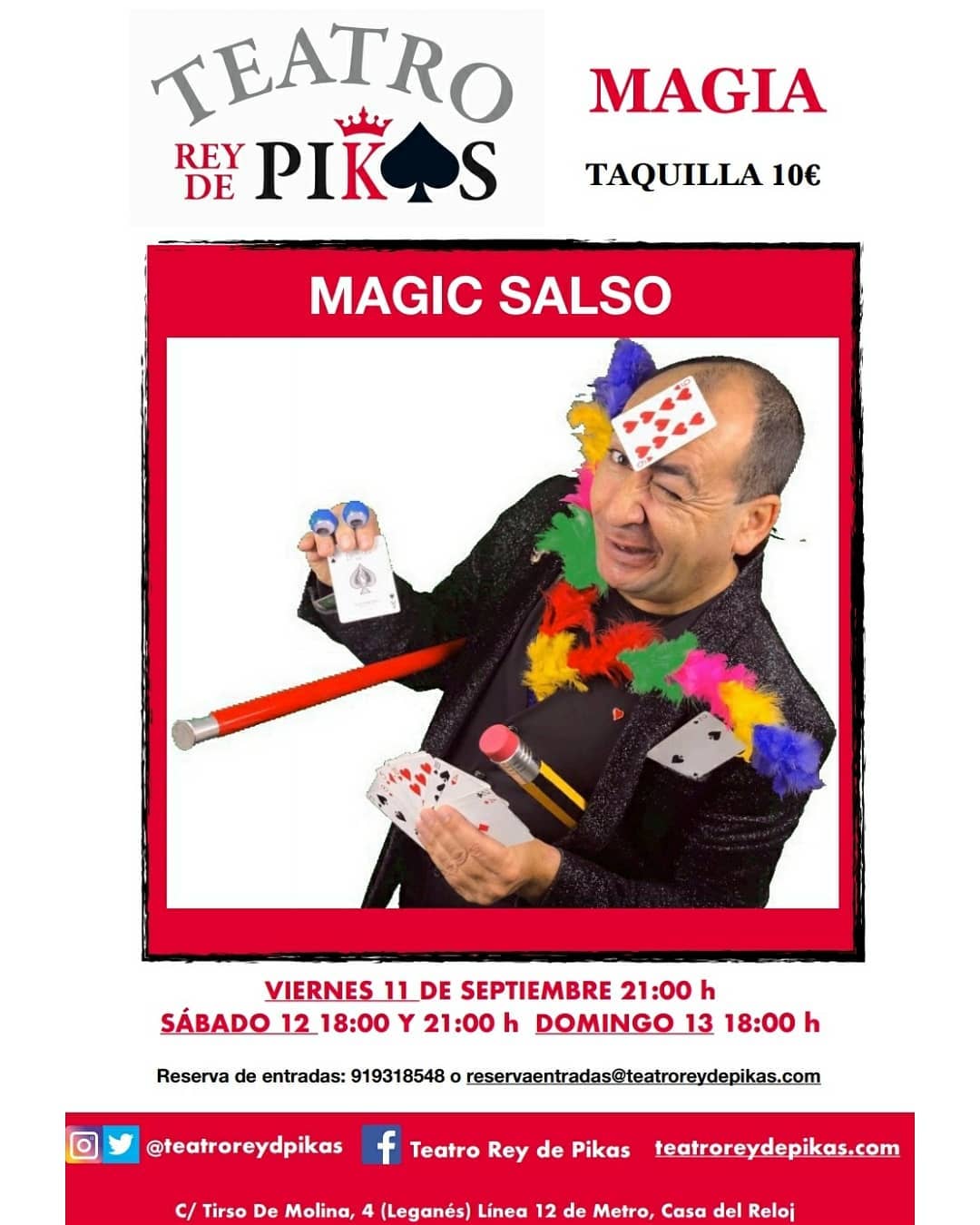 MAGIC SALSO CON SU ESPECTÁCULO MAGIC SHOW EN REY DE PIKAS