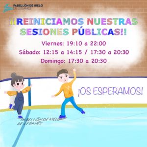 Sesiones públicas en el Pabellón de Hielo de Leganés