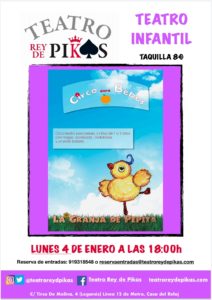 Teatro infantil LA GRANJA DE PEPITA en Rey de Pikas