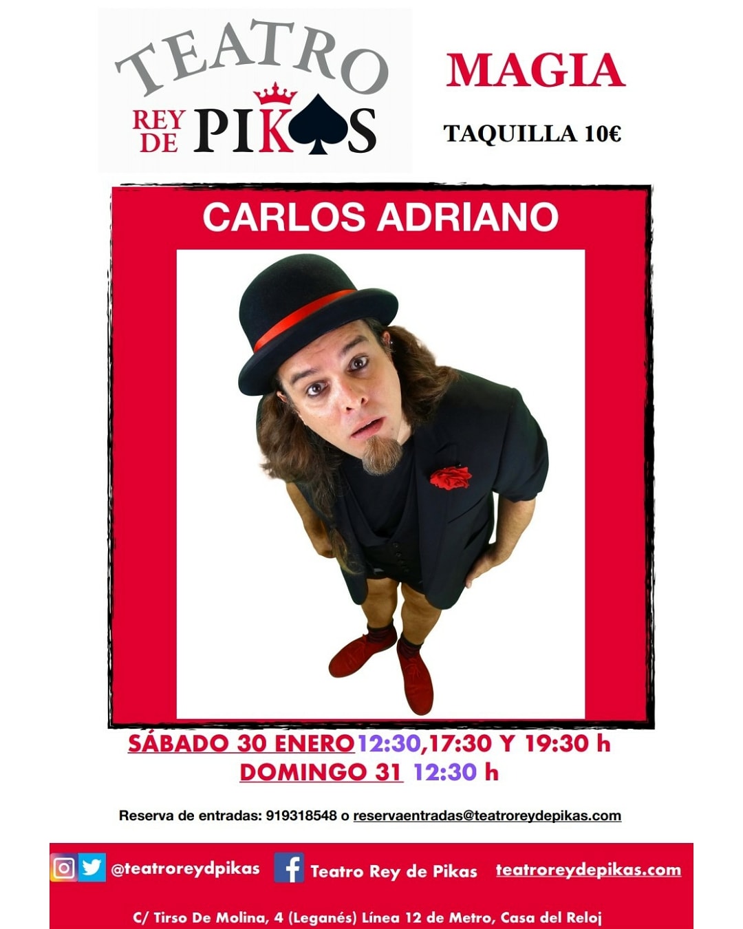 Magia familiar con Carlos Adriano en el Teatro Rey de Pikas