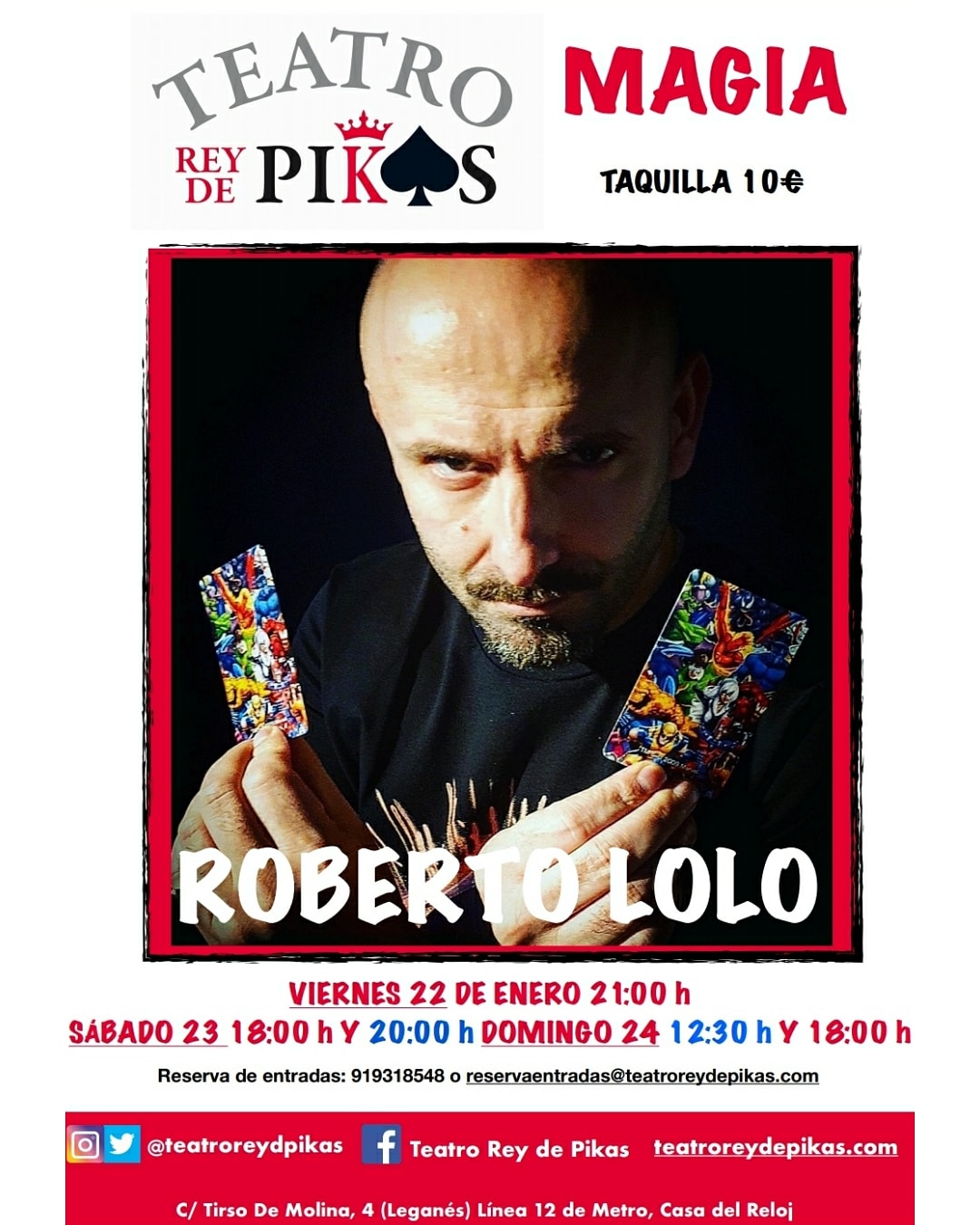 Magia y humor con Roberto Lolo en el Teatro Rey de Pikas