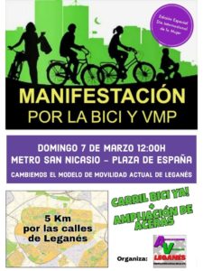 BICICLETADA 7 DE MARZO EN LEGANÉS