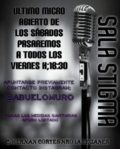 Micro abierto en la Sala Stigma los viernes por la tarde
