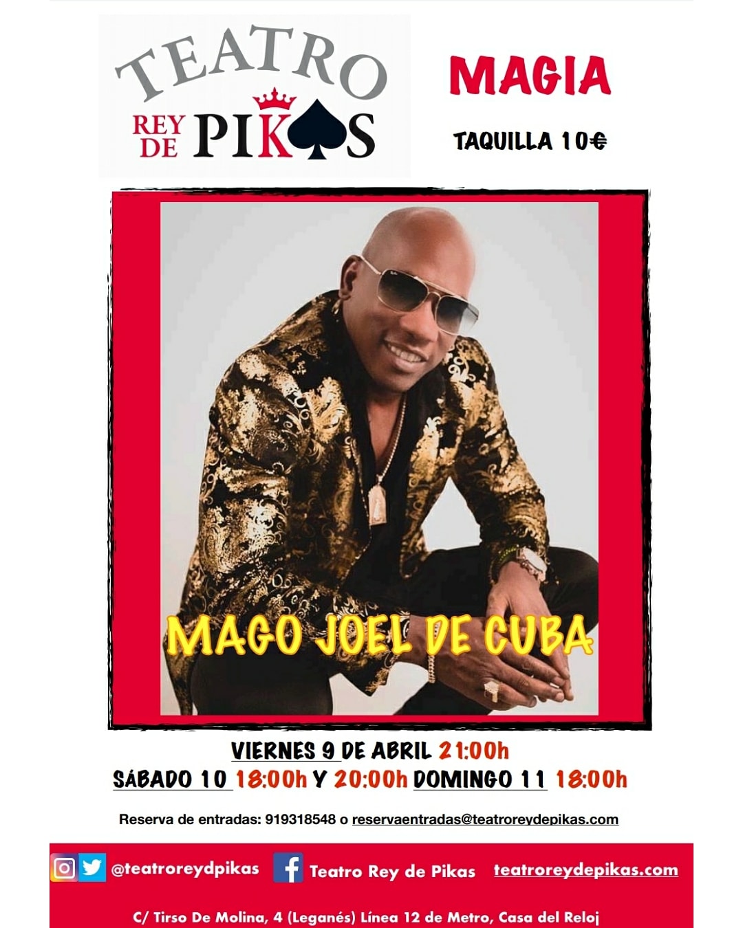 Joel de Cuba - Magia en Leganés en el Teatro Ray de Pikas