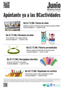 Actividades de junio de la Biblioteca Central